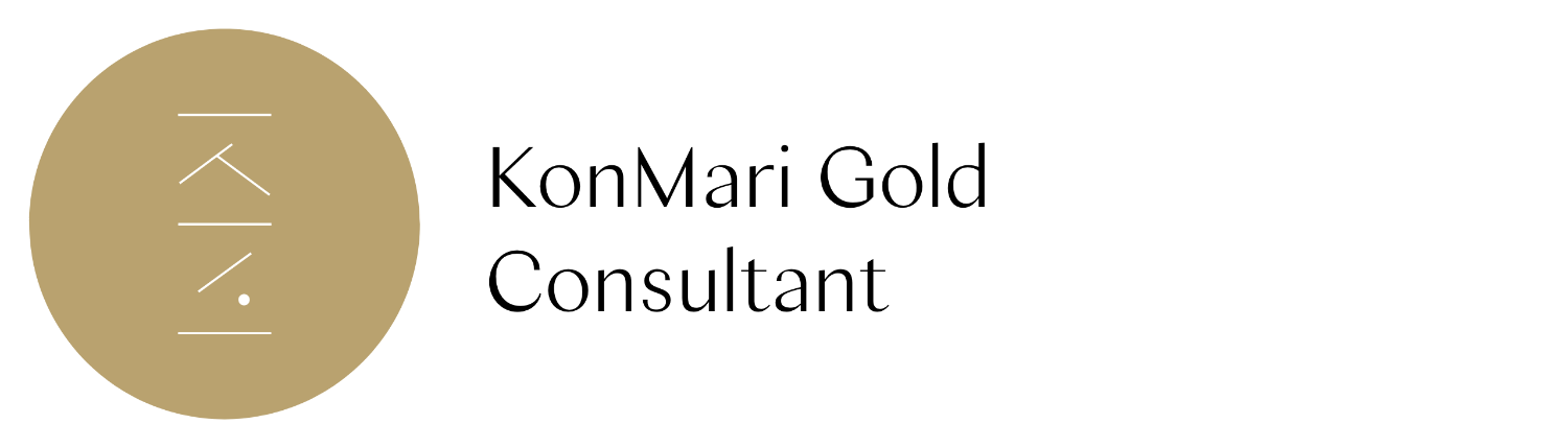 KonMari official logo for Certified Gold Consultant, Katrina Mellon, decluttering services Northern Beaches, Sydney